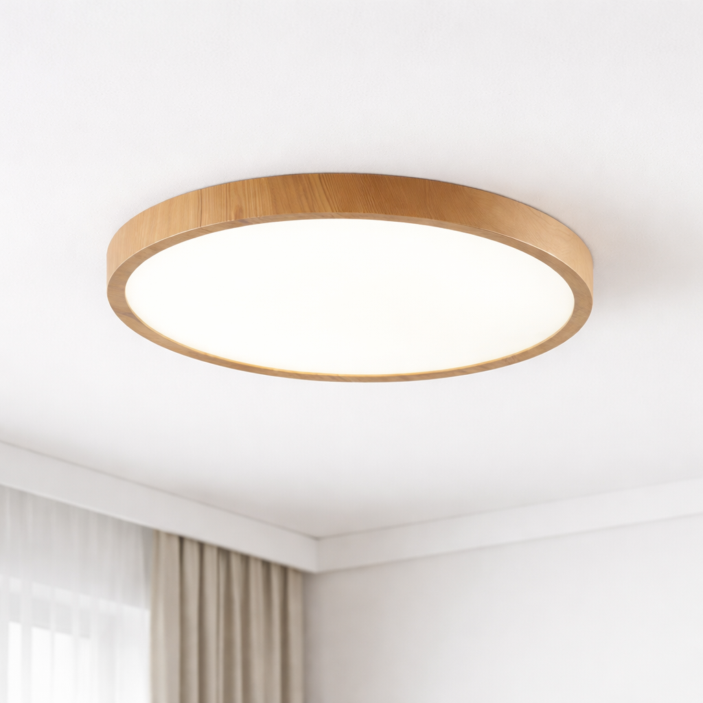 The Walrix Walnut LED Modern Slim Ceiling Light