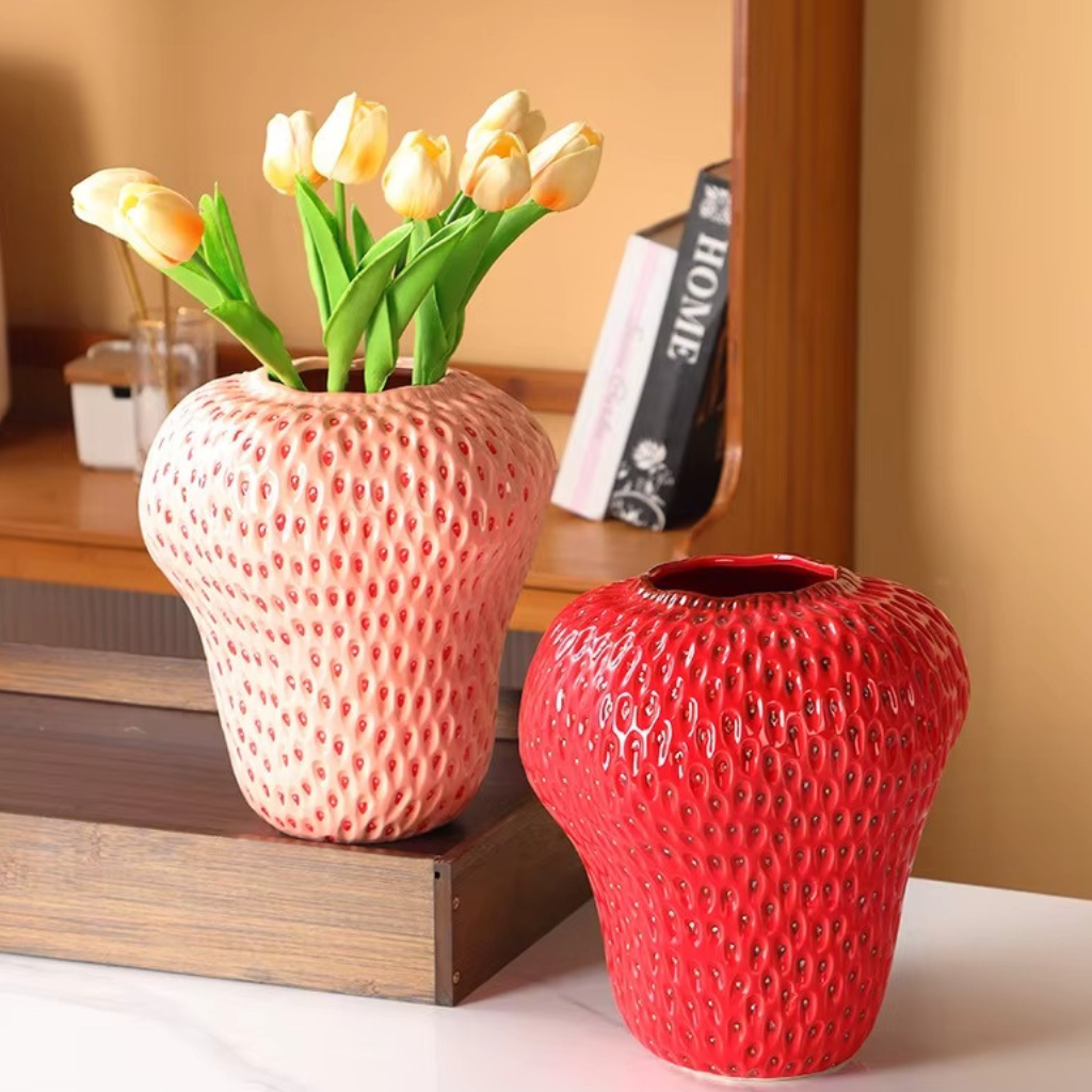 The Berryra Ceramic Strawberry Vase