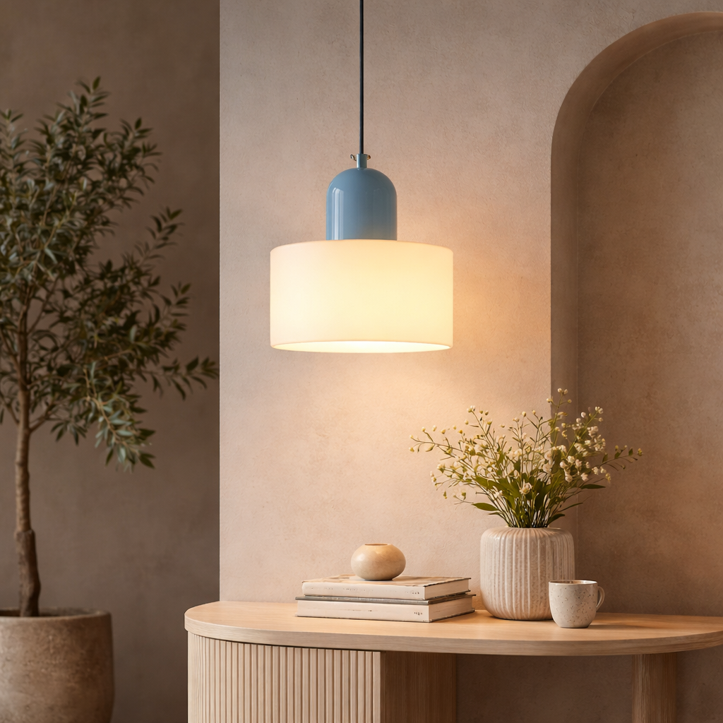 The Colyra Nordic Colour Glass Pendant Cieling Light
