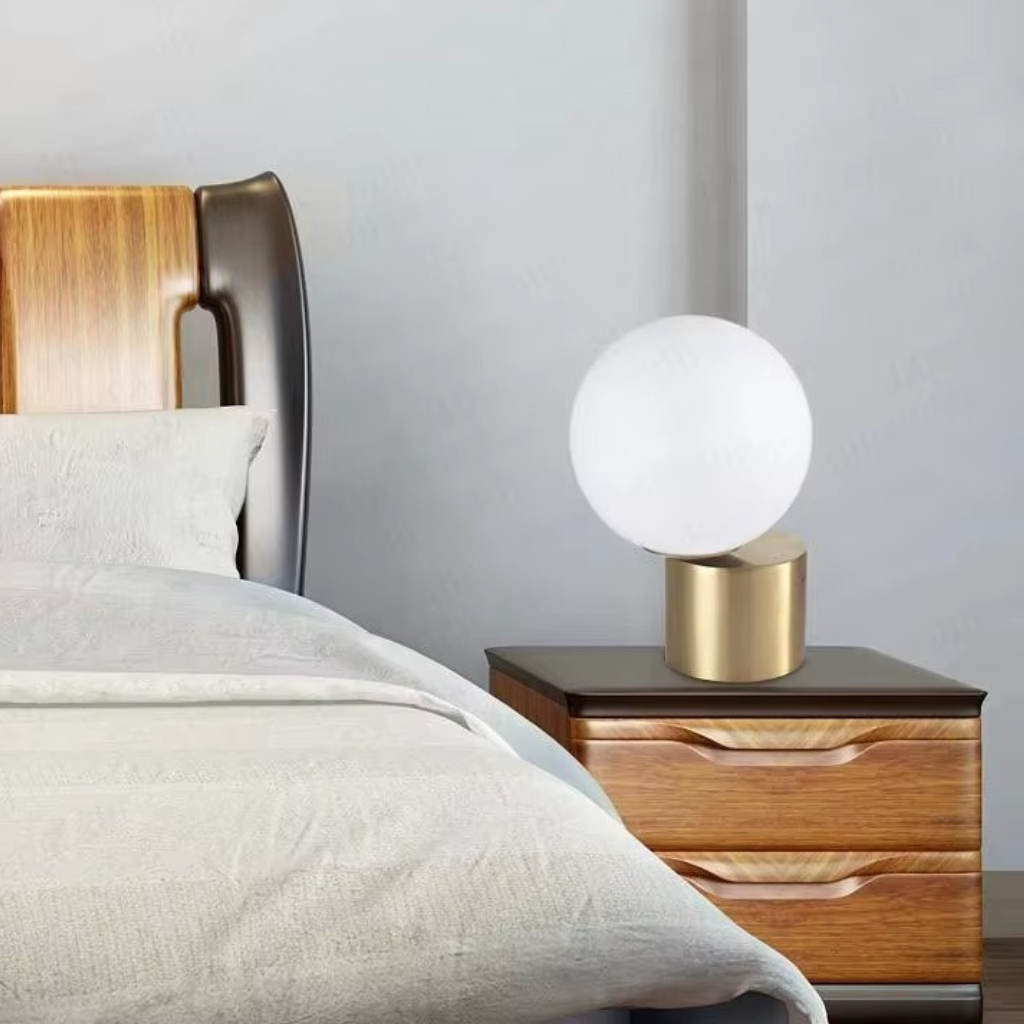 The Marlux Marble Modern Bedside Table Lamp