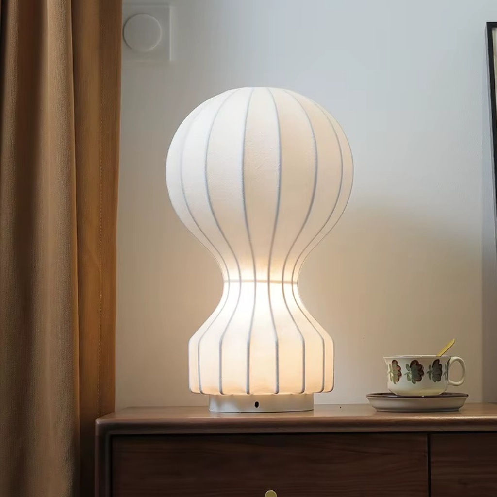 The Cocora Gatto Cocoon Japanese Style LED Table Lamp