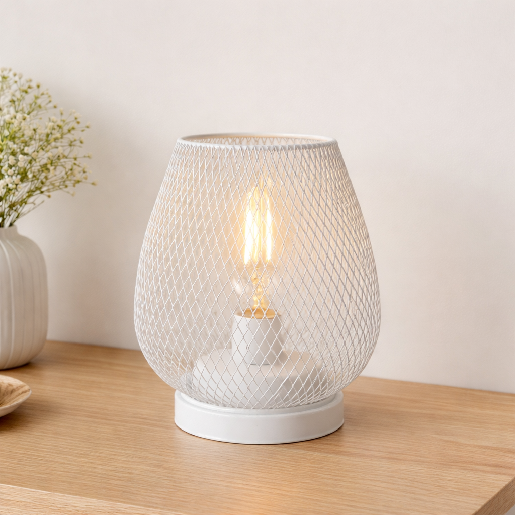The Cagero Geometric Birdcage LED Table Lamp