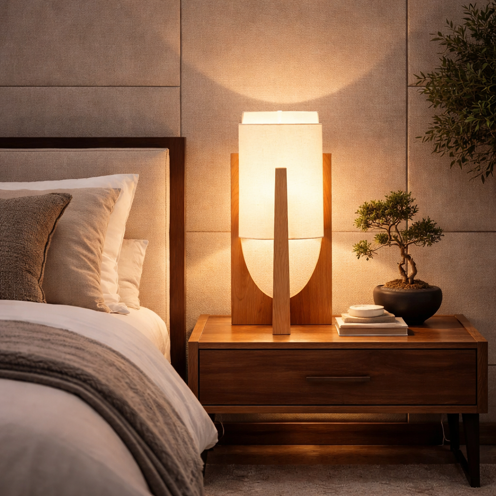 The Zenro Japanese Wood Minimalist Lamp