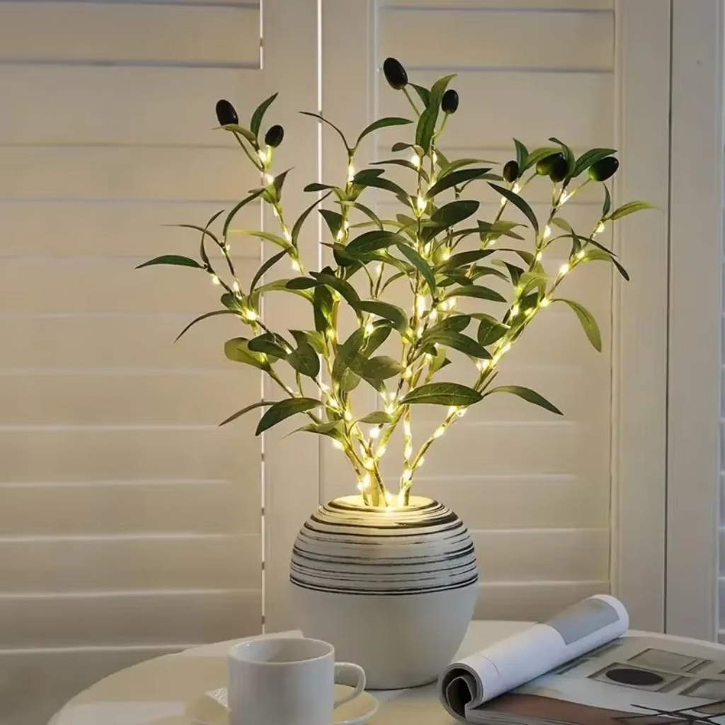The Olvex Olive Leaf String Decorative Indoor Lights