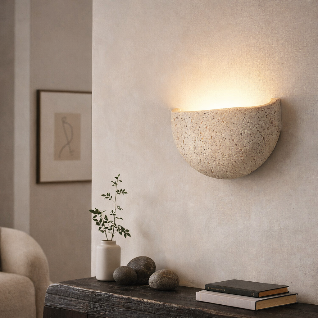 The Stonix Modern Retro Stone Corridor Wall Lamp