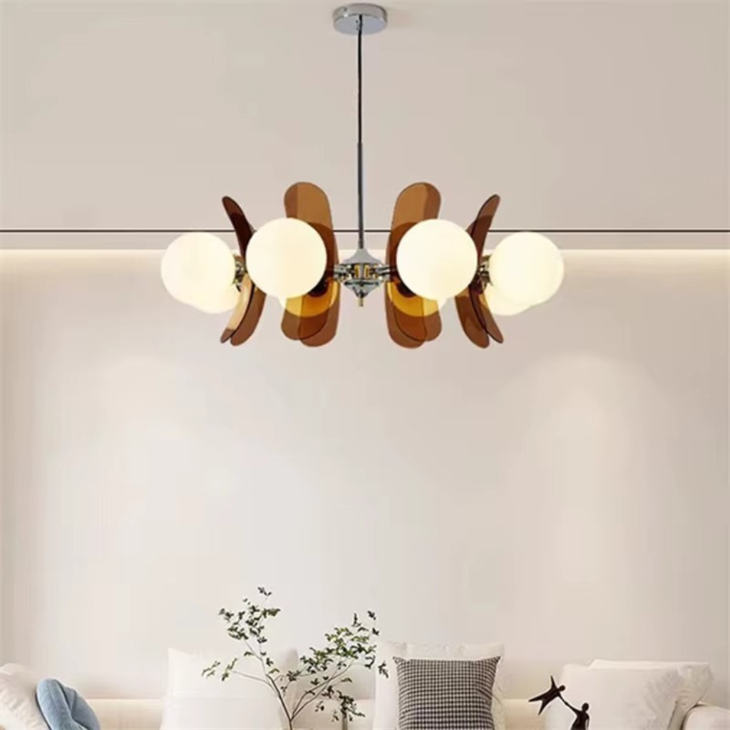 The Phoryx Bauhaus Multi Head Dining Chandelier Light