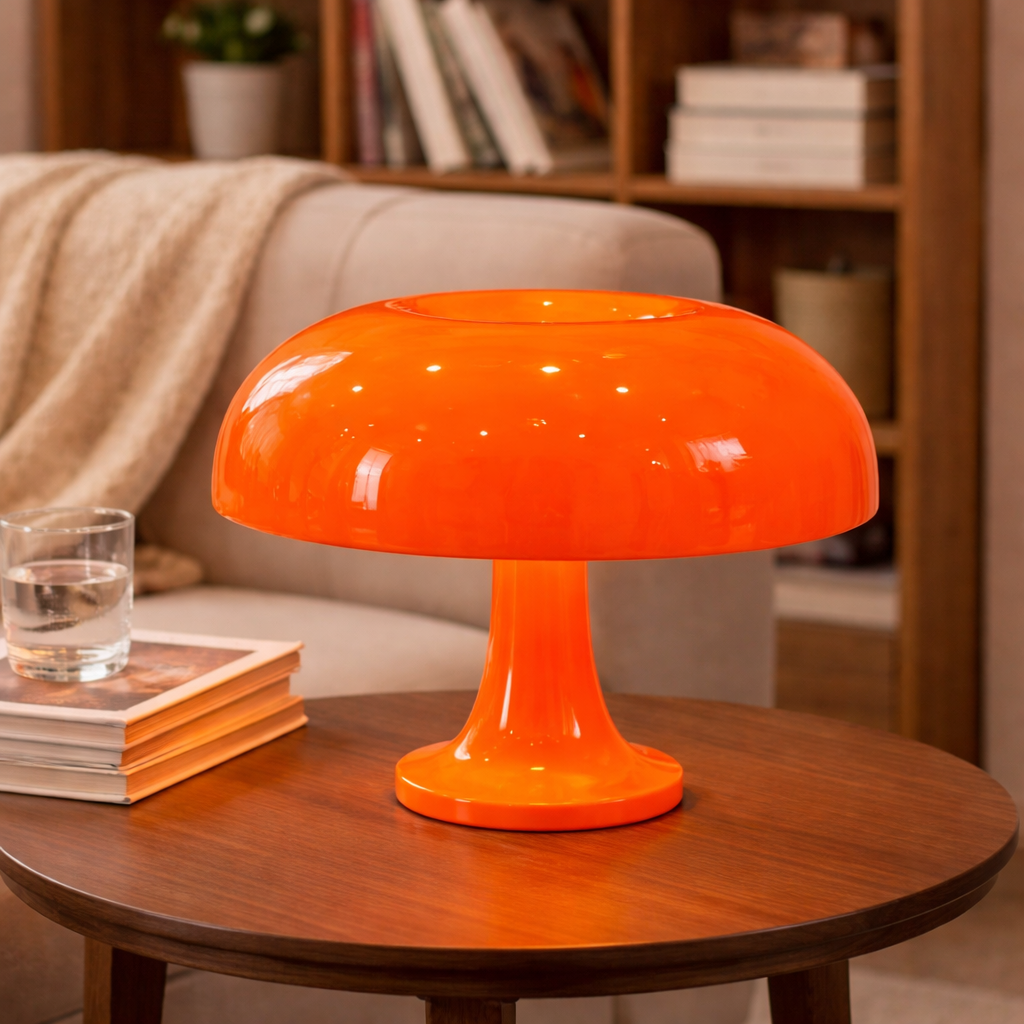 The Nuvex Modern LED Mushroom Bedside Table Lamp