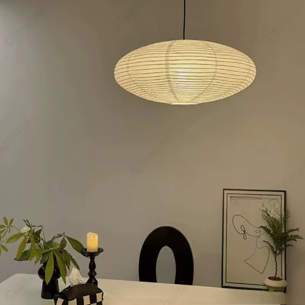 The Ryvex Rice Paper LED Pendant Chandelier