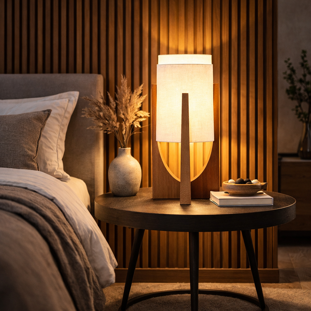 The Zenro Japanese Wood Minimalist Lamp