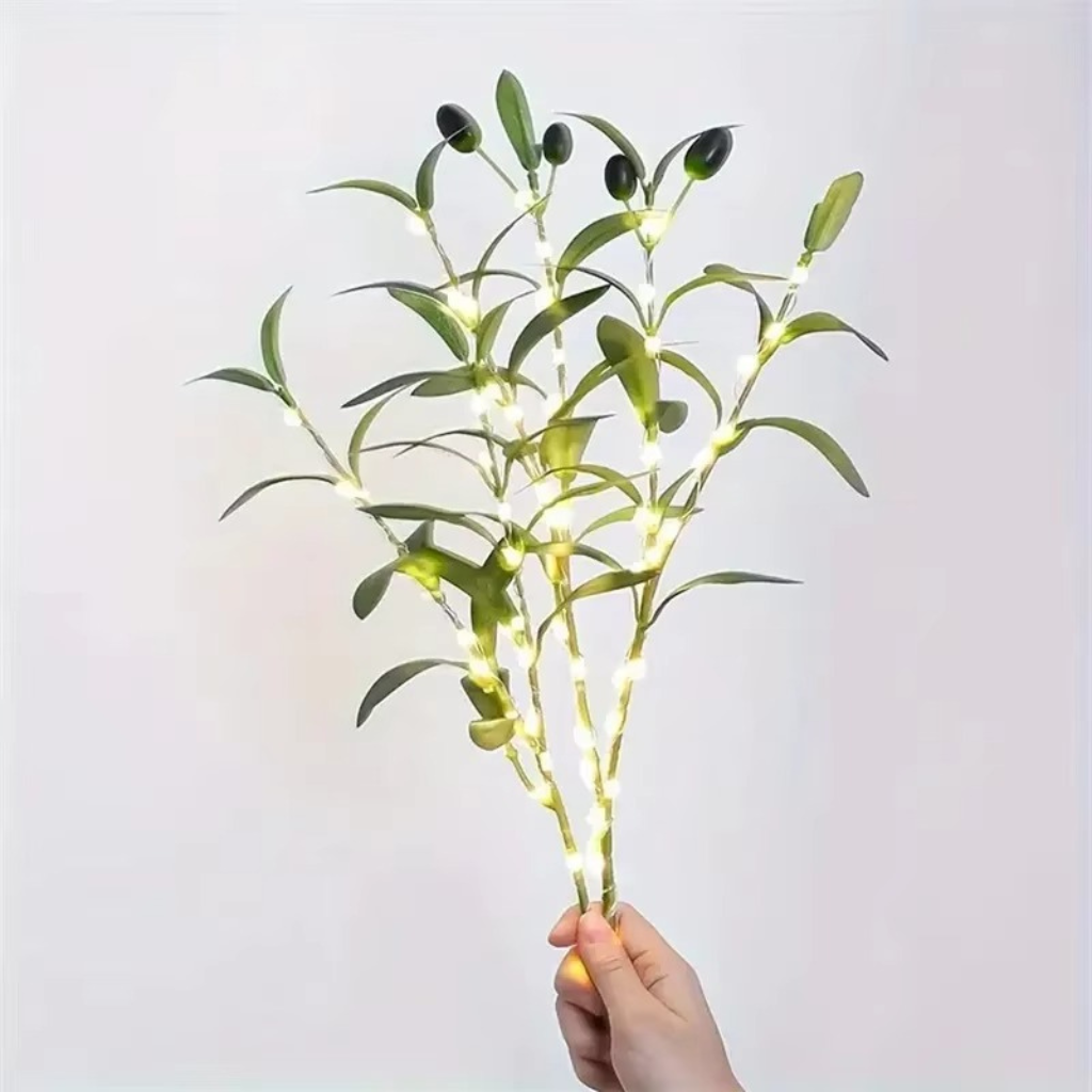 The Olvex Olive Leaf String Decorative Indoor Lights