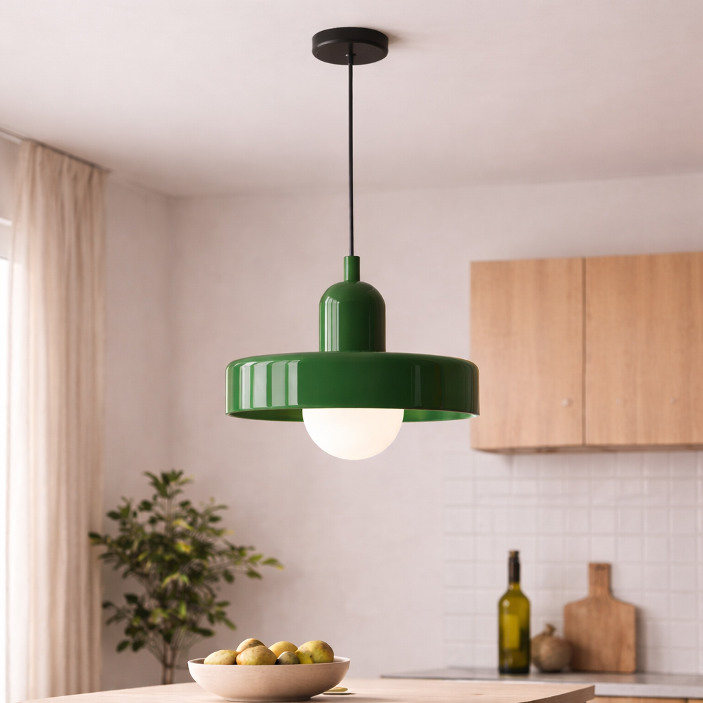 The Xylo Nordic Coloured Glass Pendant Ceiling Light