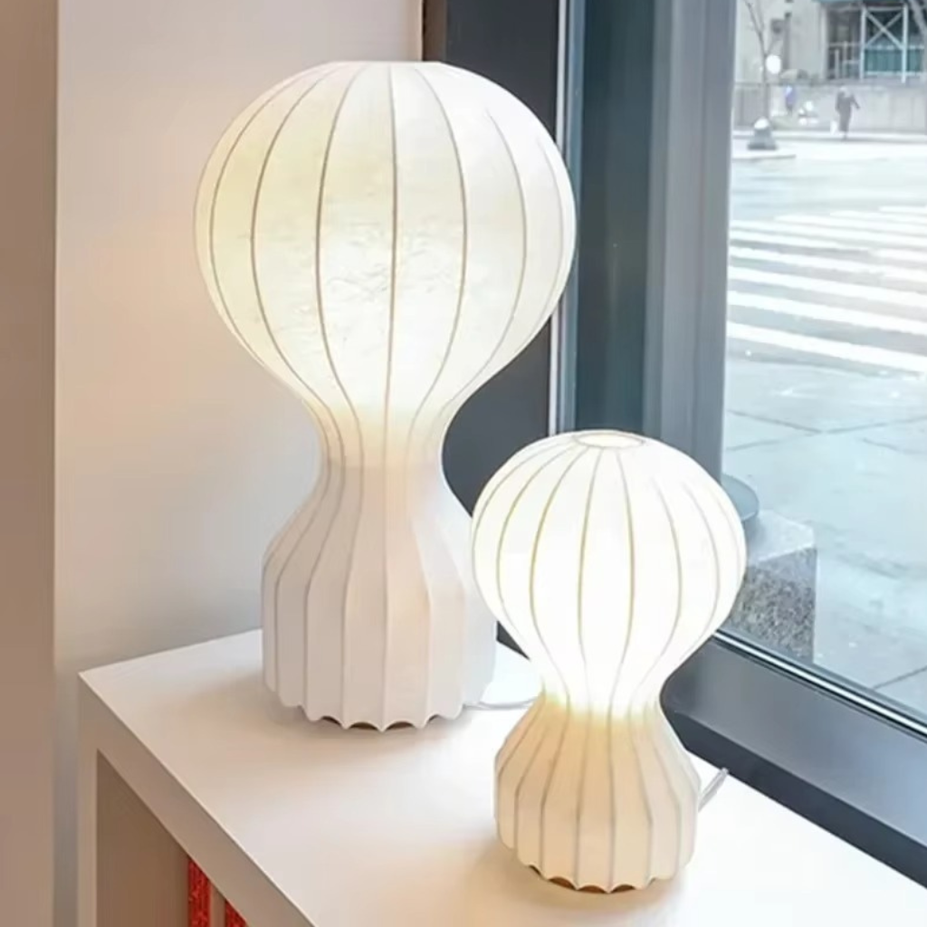The Cocora Gatto Cocoon Japanese Style LED Table Lamp