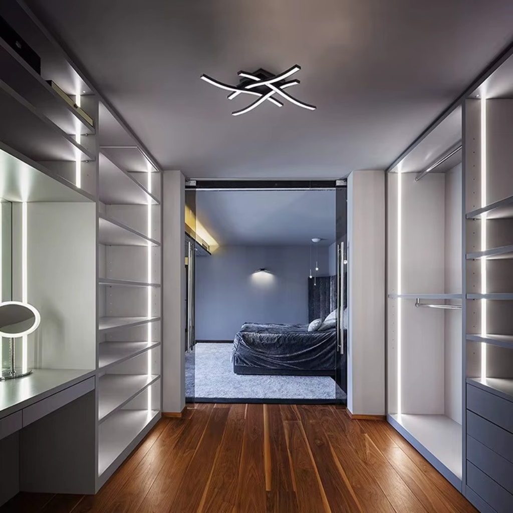 The Curvix Modern Curved Surface Mount LED Ceiling Light