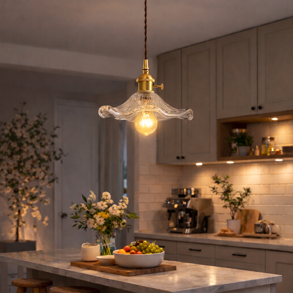 The Zyron Coloured Glass Pendant LED Lamp Ceiling Light