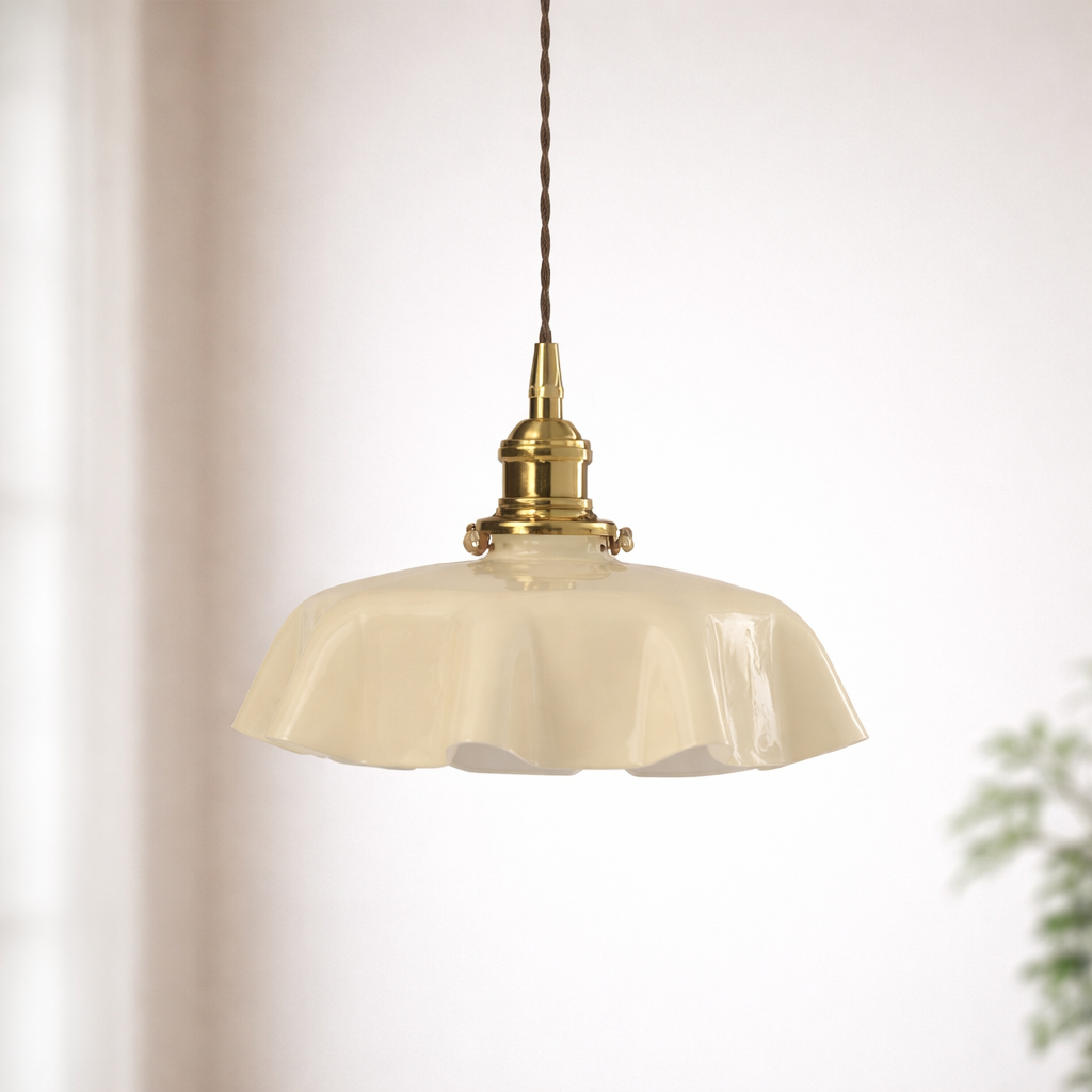 The Petrix Glass Flower Pendant Ceiling Light