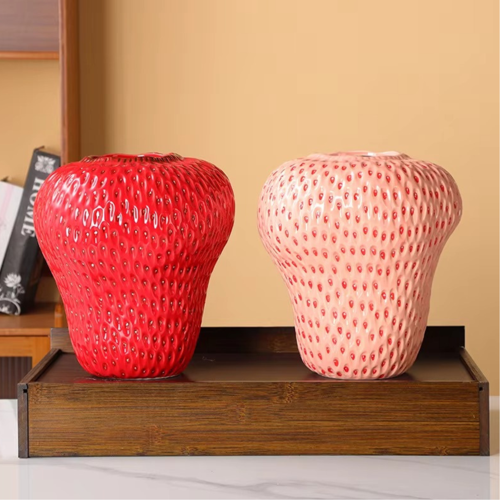 The Berryra Ceramic Strawberry Vase