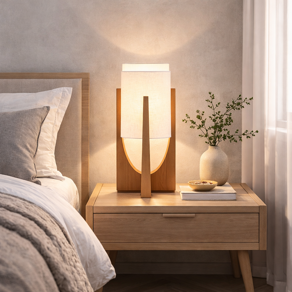 The Zenro Japanese Wood Minimalist Lamp