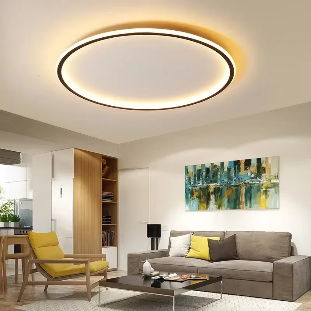The Cirvex Nordic Circular Remote Control LED Ceiling Light