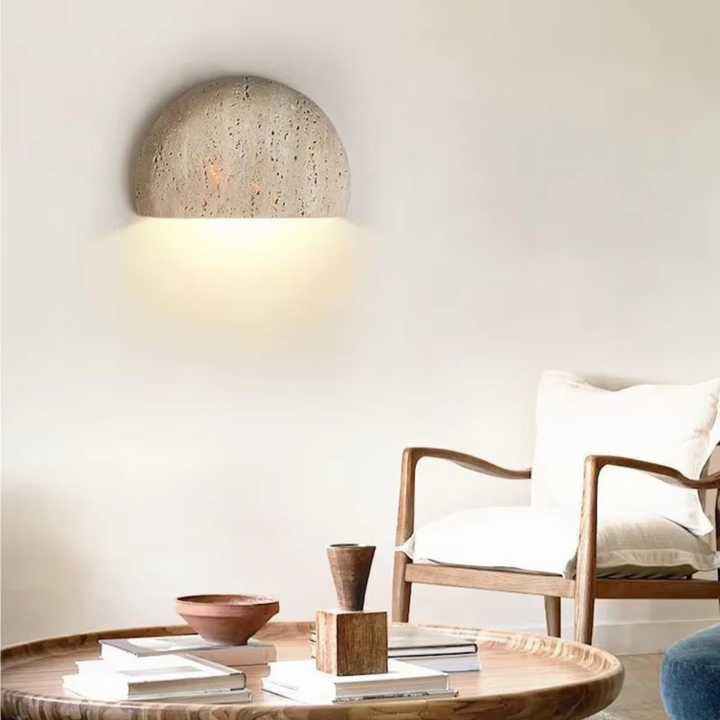 The Stonix Modern Retro Stone Corridor Wall Lamp