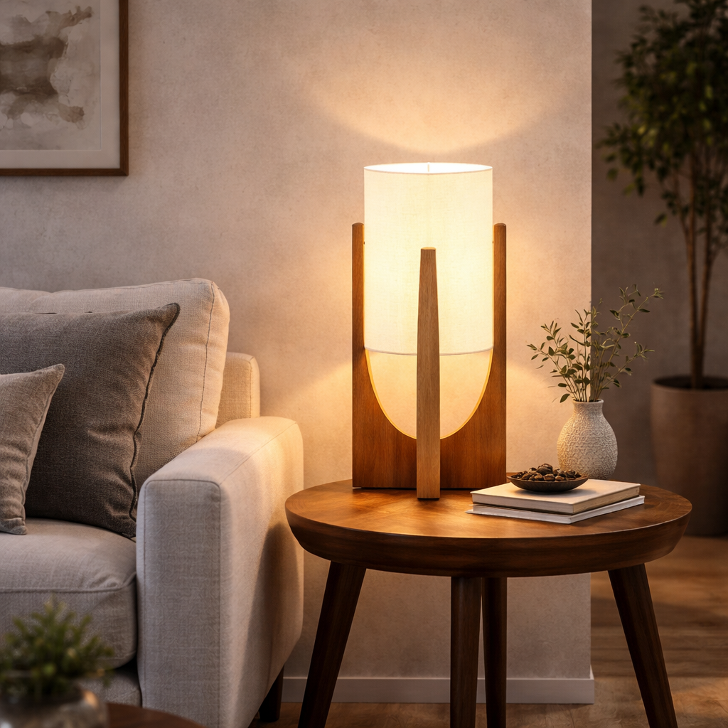 The Zenro Japanese Wood Minimalist Lamp