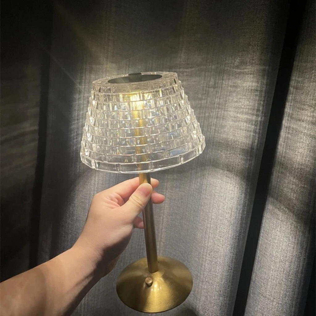 The Crylex Nordic Crystal USB Rechargeable Lamp