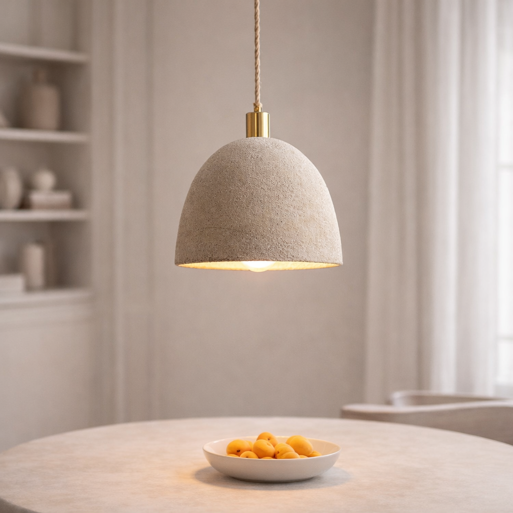 The Cemix Nordic Micro Cement LED Pendant Lamp