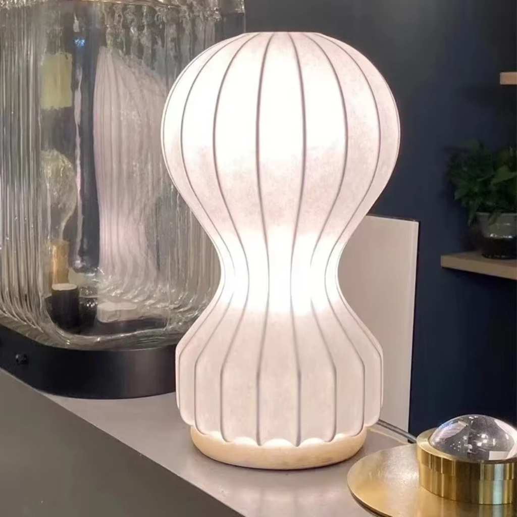 The Cocora Gatto Cocoon Japanese Style LED Table Lamp