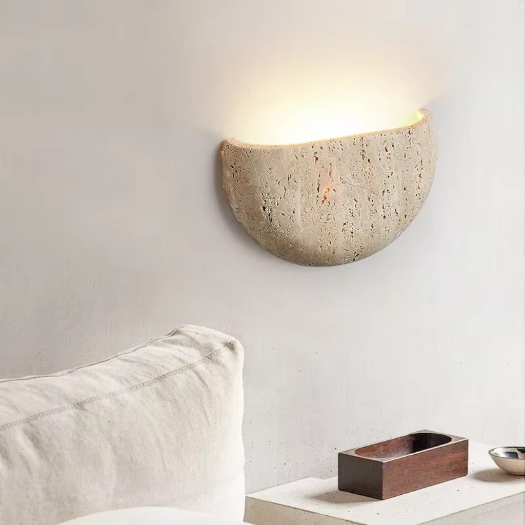 The Stonix Modern Retro Stone Corridor Wall Lamp