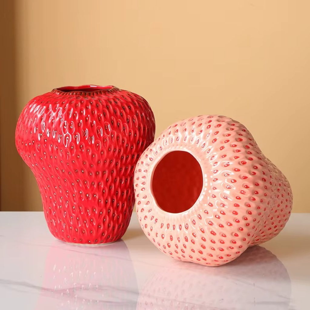 The Berryra Ceramic Strawberry Vase