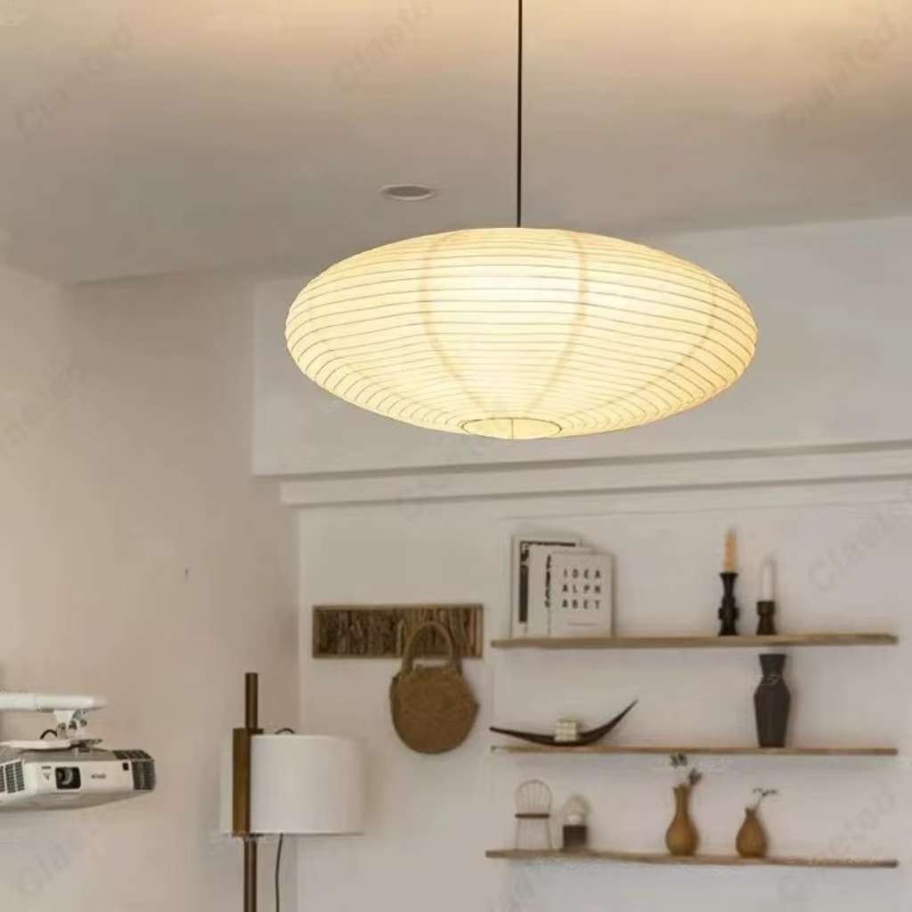 The Ryvex Rice Paper LED Pendant Chandelier