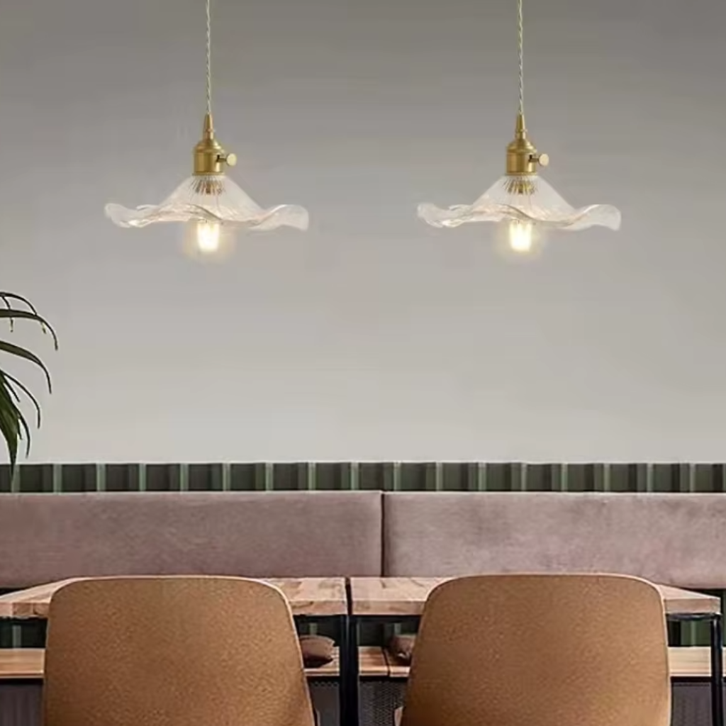 The Zyron Coloured Glass Pendant LED Lamp Ceiling Light