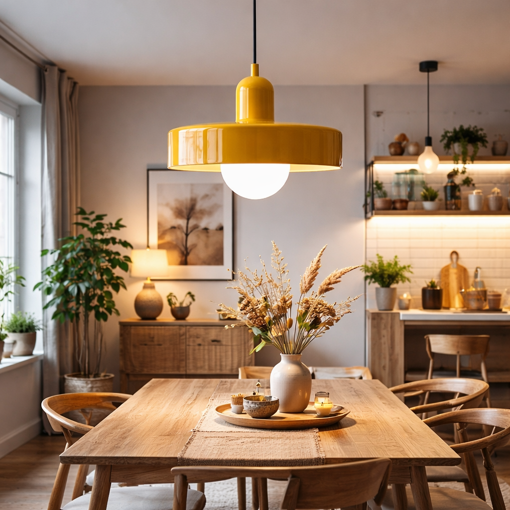 The Baurox Nordic Glass Bauhaus Pendant Light