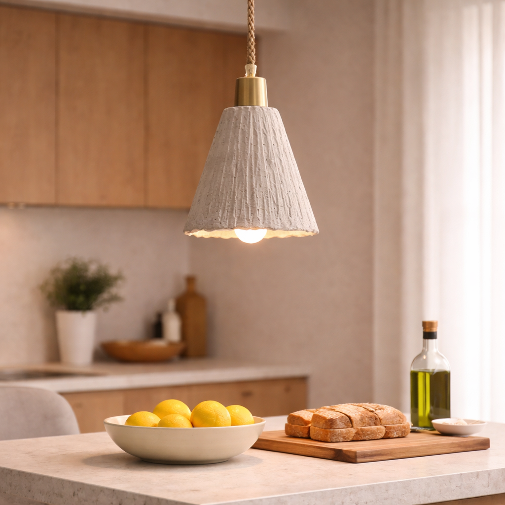 The Cemix Nordic Micro Cement LED Pendant Lamp