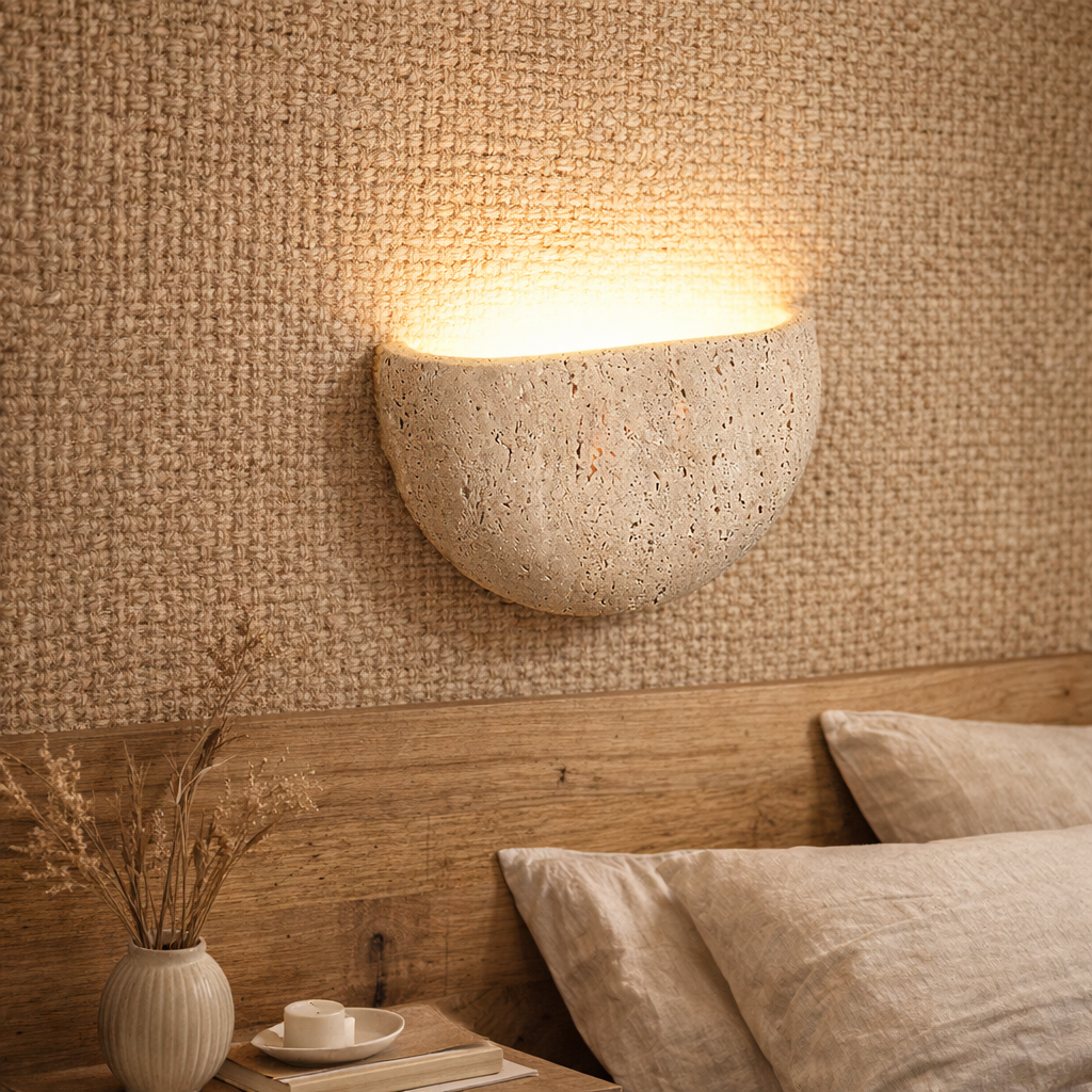 The Stonix Modern Retro Stone Corridor Wall Lamp