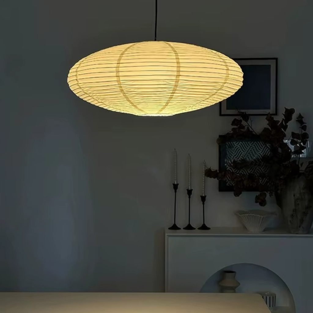 The Ryvex Rice Paper LED Pendant Chandelier