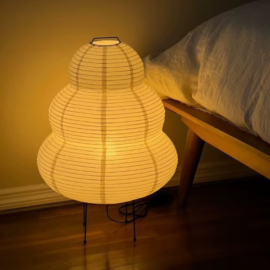 The Ryza Japanese Rice Paper LED Table Lamp