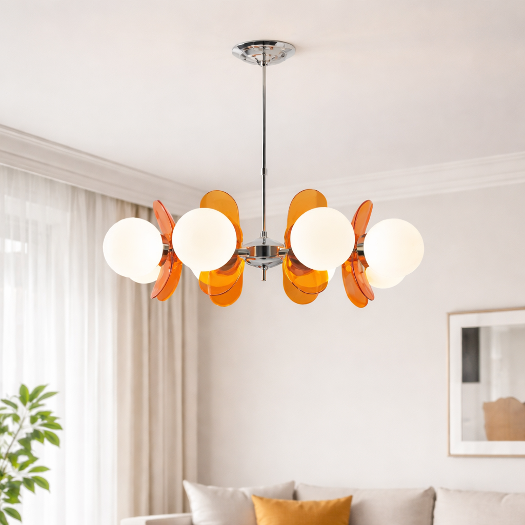 The Phoryx Bauhaus Multi Head Dining Chandelier Light