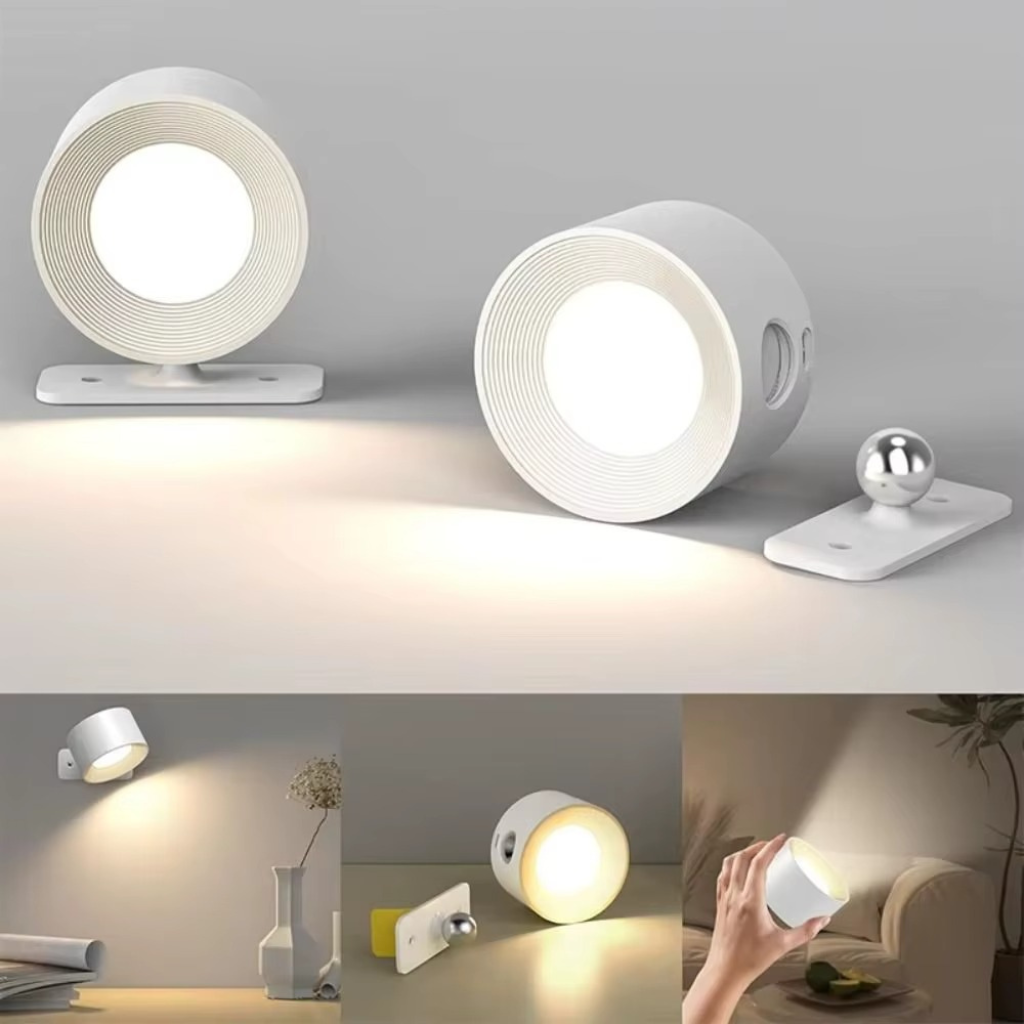 The Vexo Magnetic Rechargeable 360° Rotating Dimmable LED Wall Lamp