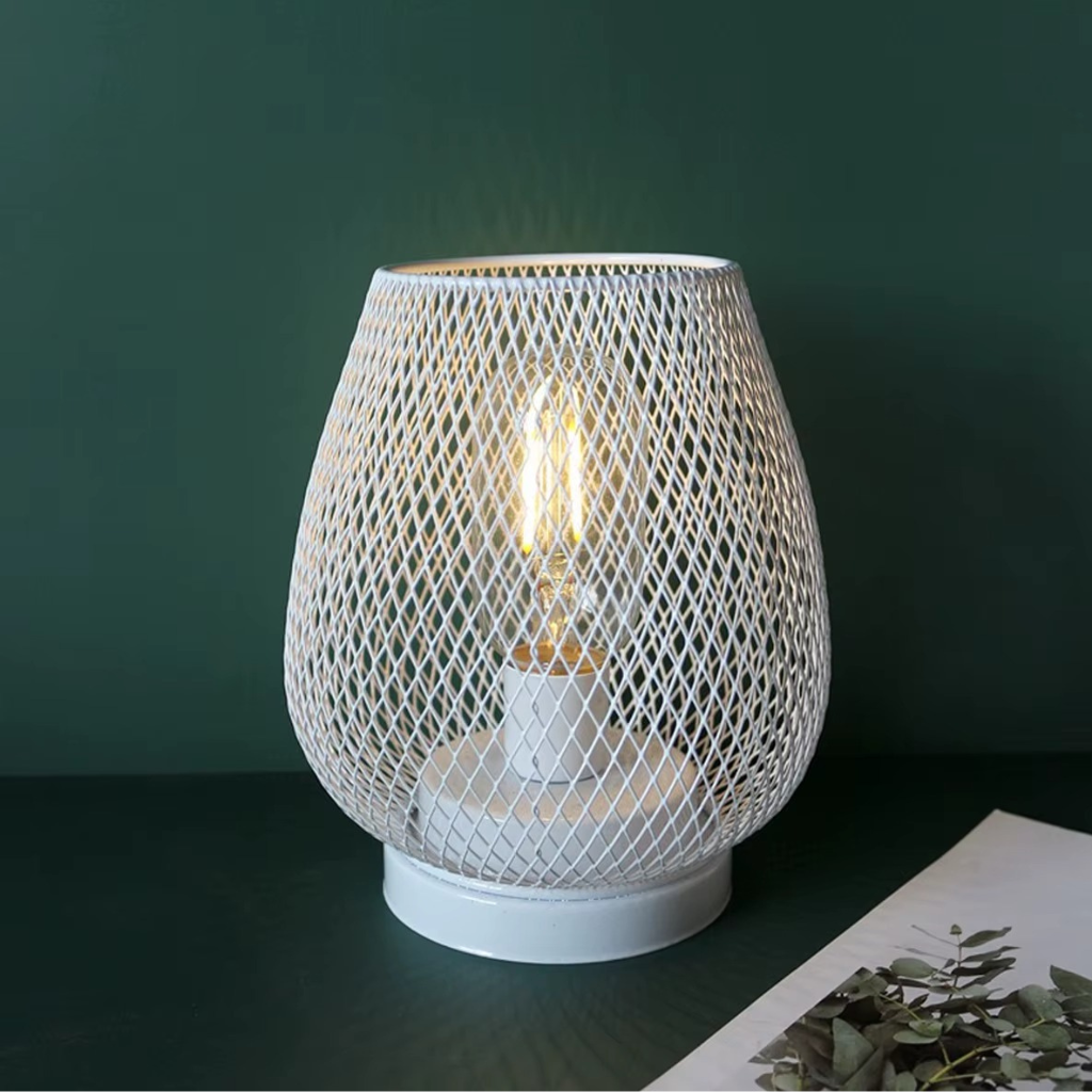 The Cagero Geometric Birdcage LED Table Lamp