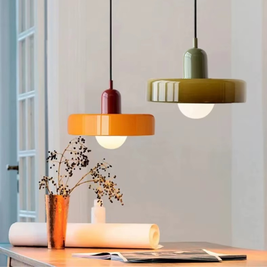 The Xylo Nordic Coloured Glass Pendant Ceiling Light