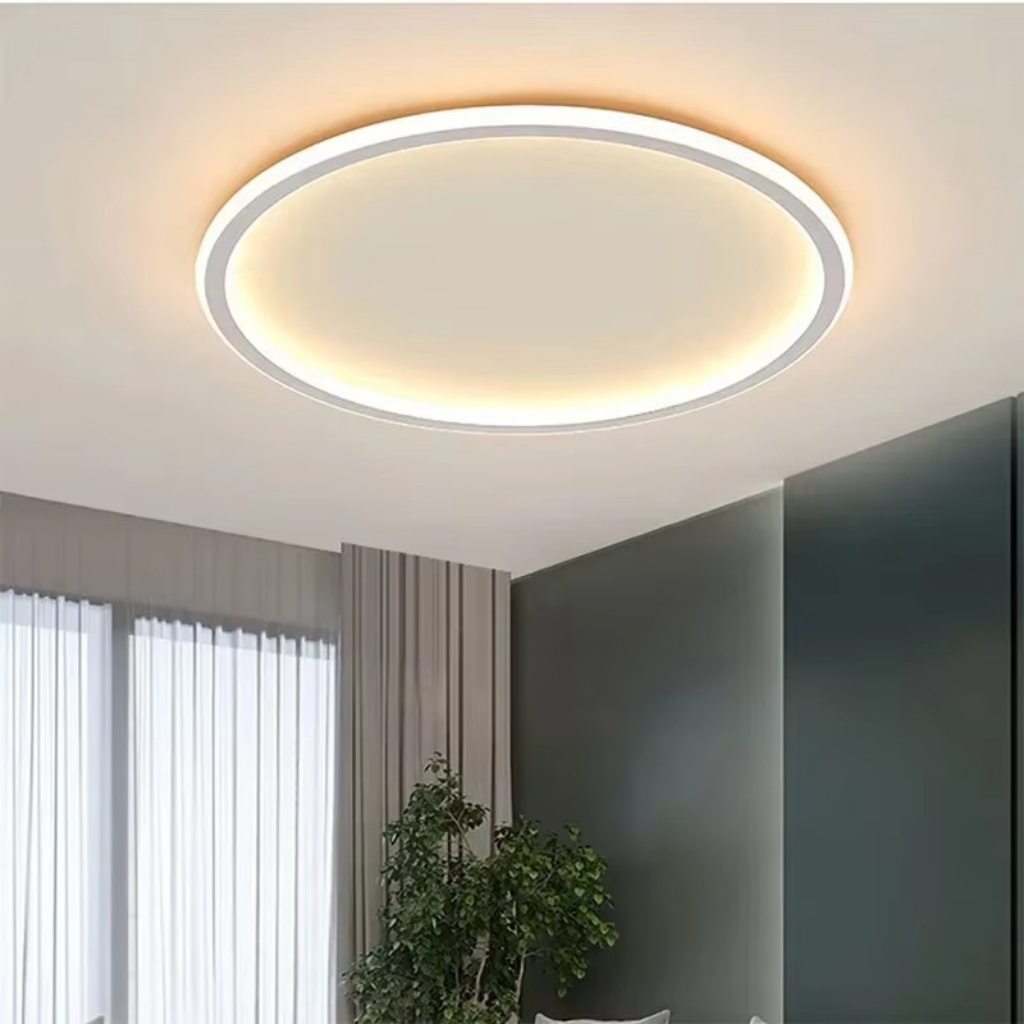 The Cirvex Nordic Circular Remote Control LED Ceiling Light