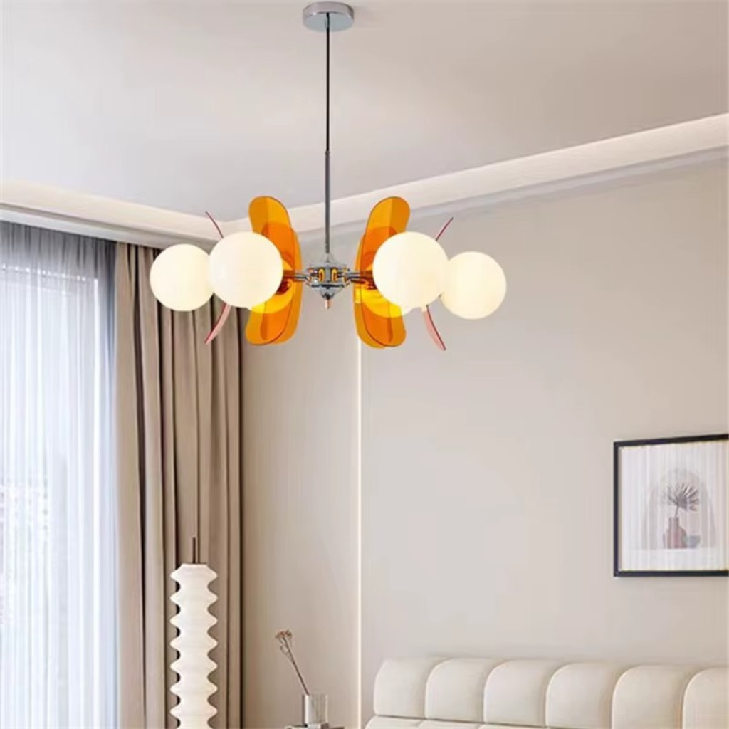 The Phoryx Bauhaus Multi Head Dining Chandelier Light