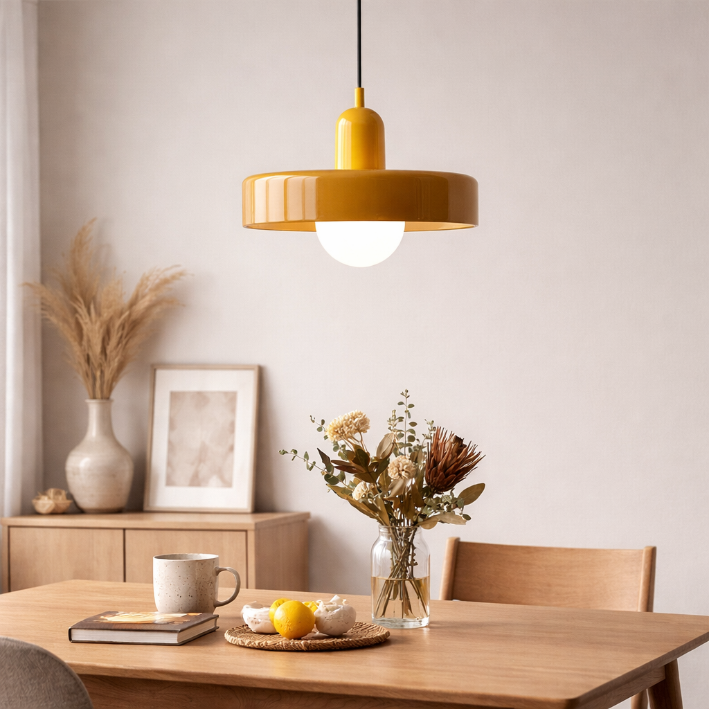 The Baurox Nordic Glass Bauhaus Pendant Light