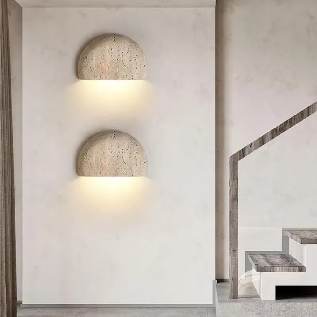 The Stonix Modern Retro Stone Corridor Wall Lamp