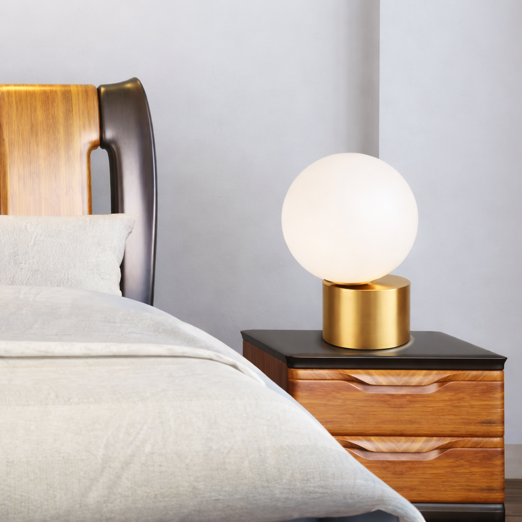 The Marlux Marble Modern Bedside Table Lamp