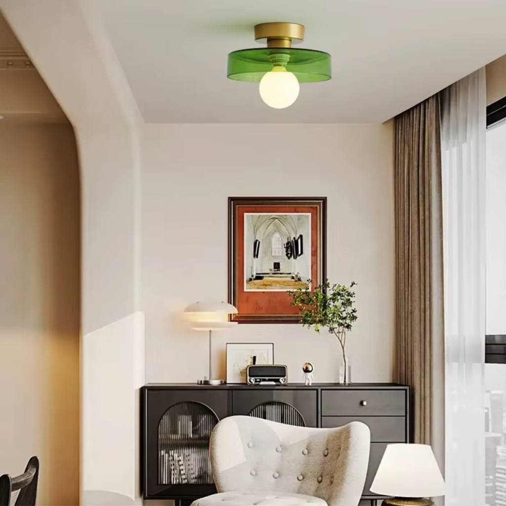 The Vintix Glass Transparent LED Ceiling Light