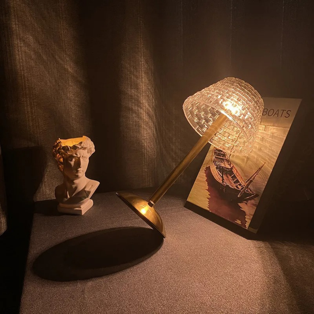 The Crylex Nordic Crystal USB Rechargeable Lamp