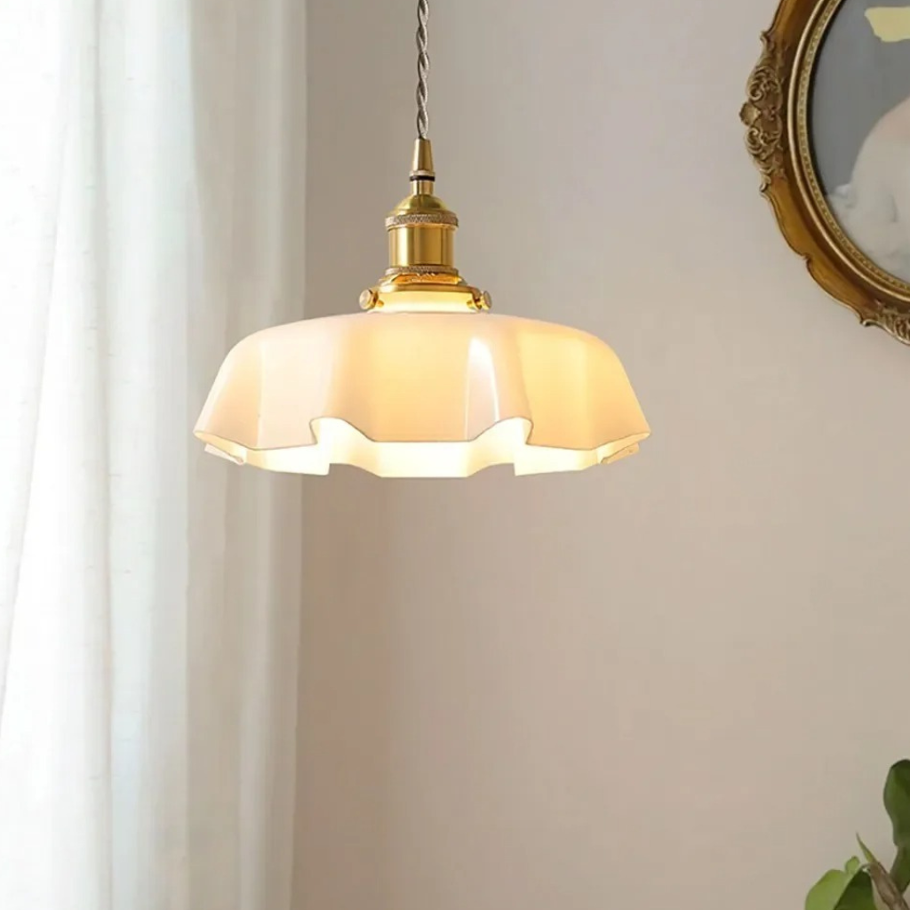 The Petrix Glass Flower Pendant Ceiling Light