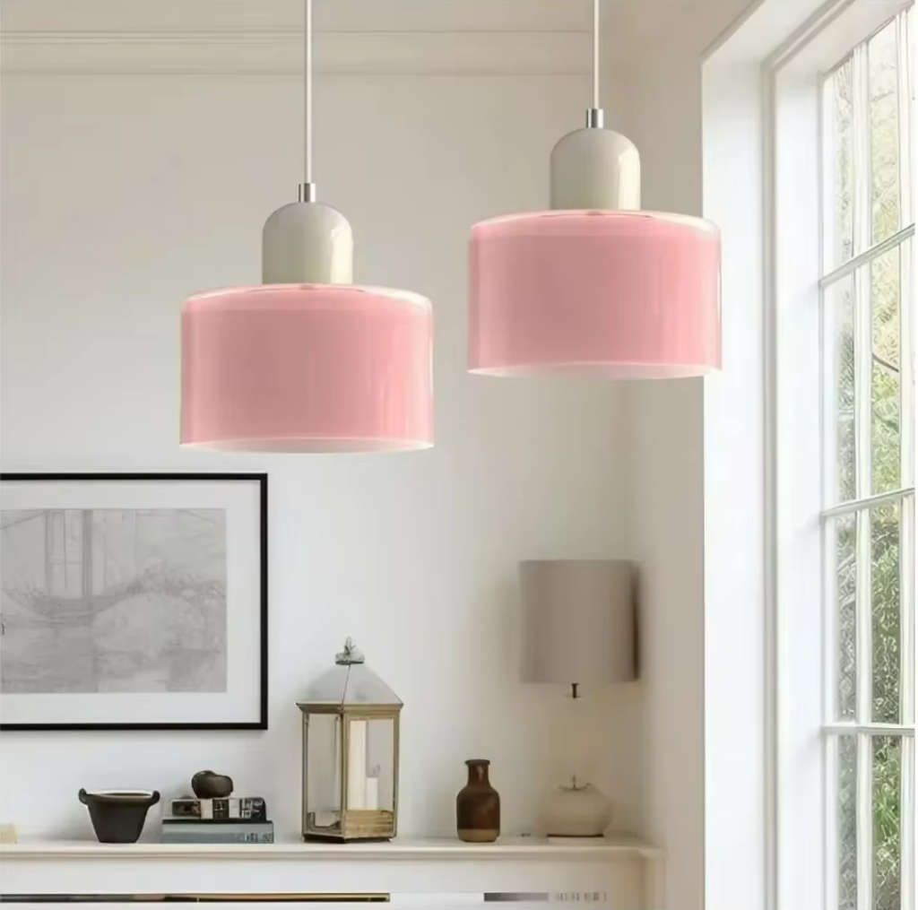 The Colyra Nordic Colour Glass Pendant Cieling Light