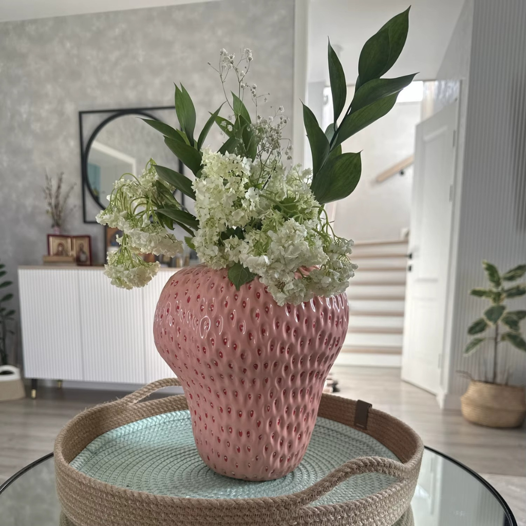 The Berryra Ceramic Strawberry Vase